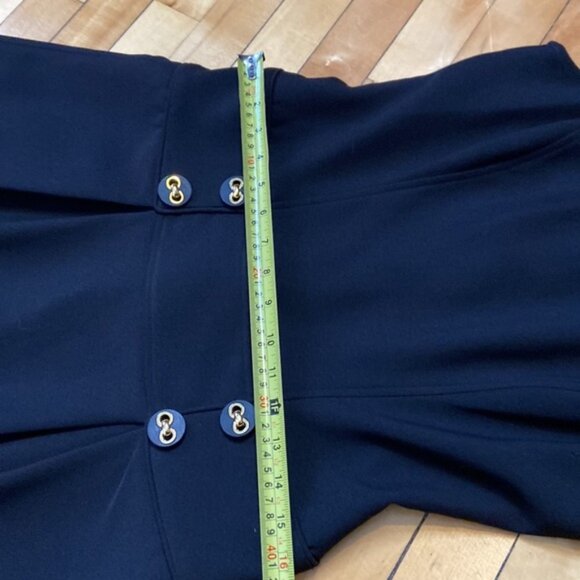 Eliza J Black 70s Inspired Pleated Skirt Classic Dress - Picture 9 of 11